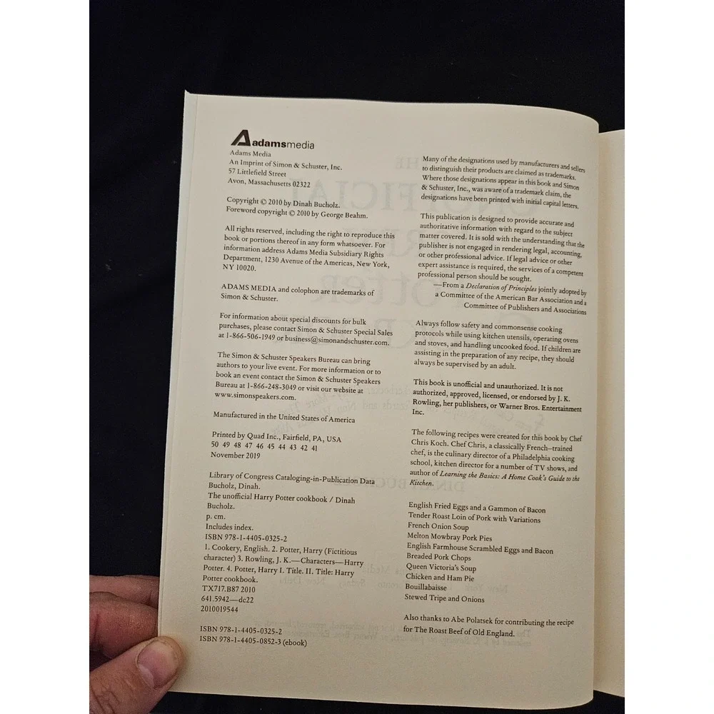 Unofficial Harry Potter Cookbook : From‎ Cauldron Cakes to Knickerbocker...